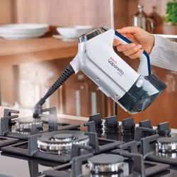 Polti Vaporetto 3 Clean Aspirapolvere verticale AC Secco e bagnato Schiuma Senza sacchetto 0,5 L 1700 W Blu, Bianco - Vista aggiuntiva 6