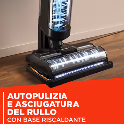 Polti RollySteam WD40C lavapavimenti senza filo che aspira, lava e igienizza con il vapore, senza detergenti, 450 W, Nero, Rosso - Vista aggiuntiva 6