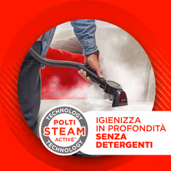 Polti StainOver Pet SC40, lavatappeti con funzione pulitore a vapore e apposita spazzola con serbatoio per i peli degli animali - Vista aggiuntiva 6