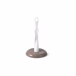Descrizione prodotto - Portarotolo verticale da cucina color tortora, in plastica.