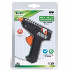 Lebez Pistola A Caldo Termocollante Versione Mini - 2 Stick Di Colla Inclusi. Per Stick Diametro 8 Mm.
