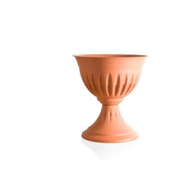 Bama - Vaso Vasi Fioriera Da Giardino Colonna Alba Terracotta Piede Plastica 46cm