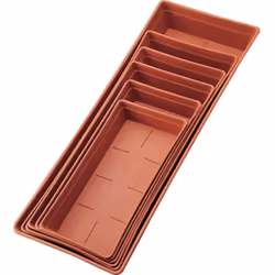 In polipropilene. Colore terracotta.