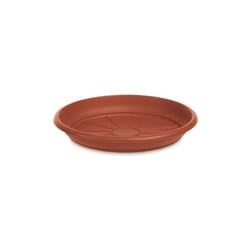 Sottovaso in plastica rotondo 20 cm in colore terracotta - Bama
