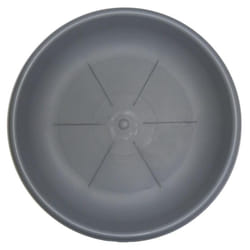 Sottovaso in plastica rotondo 30 cm in colore grigio - Bama