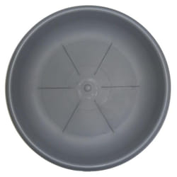 Sottovaso in plastica rotondo 35 cm in colore grigio - Bama