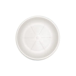 Sottovaso in plastica rotondo 26 cm in colore bianco - Bama