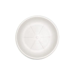 Sottovaso in plastica rotondo 35 cm in colore bianco - Bama