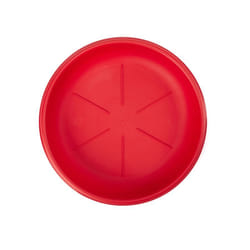 Sottovaso rotondo d. 35 rosso corallo