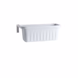 Bama BALCONETTA RETTANGOLARE 'RONDINE' Cm 50x20xh.18,5 - Lt.11 bianco