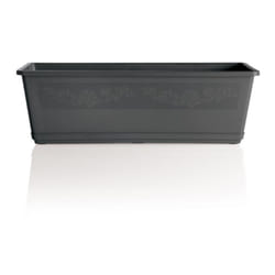 Bama - vaso balconella con sottovaso 60 cm colore antracite