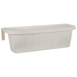 Fioriera Rondine Paglia 60 cm di Bama balcone con agganci regolabili vari colori PANNA