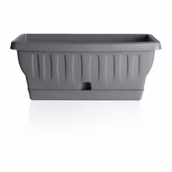FIORIERA NATURA CON SOTTOVASO Colori disponibili: Grigio Dimensioni disponibili: 20x9,5x9h Capacità disponibili: 3 ,5 Lt Fior ...