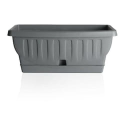 Bama - Fioriera Natura Grigia con Sottovaso 20 cm
