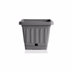 BAMA VASO DA TERRA QUADRATO 40 X 40 CM COLORE GRIGIO Il vaso della linea bama. realizzato interamente in plastica anti shock ...