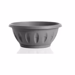 VASO ALBA A CIOTOLA ALBA CON SOTTOVASO 40 CM COLORE GRIGIO Linea dal design innovativo e moderno di ciotole provviste di sott ...