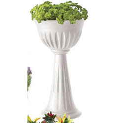 Colonna alba arredo giardino resina colore bianco D43X74,5