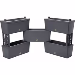 Un kit da 5 fioriere collegabili tra loro per realizzare composizioni infinite. Un modo per delimitare spazi particolari con ...