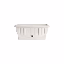 BAMA FIORIERA NATURA IN PLASTICA RETTANGOLARE 50 CM COLORE BIANCO La fioriera rettangolare della linea bama. realizzata inter ...