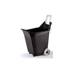 Bama - kart, Carrello con ruote per i lavori da giardino, Capacità 76 lt, Cacao
