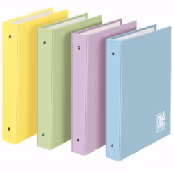 Raccoglitore 4 Anelli One 26X32 Diam.30 - Color Pastello - 6Pz