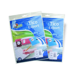 Tico E-150115 etichetta autoadesiva Rettangolo Permanente Bianco 10 pz