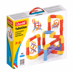 Quercetti Tubation Costruzione con i Tubi, Set di tubi, 3 anno/i, 40 pz