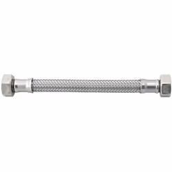 Attacchino flessibile IDROBRIC in acciaio inox, attacco 1/2 femmina femmina, 20 cm, IDB H0226 B20 Attacchino flessibile IDROB ...