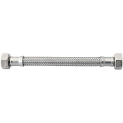 Attacchino flessibile idrobric in acciaio inox, attacco 1/2 femmina femmina, 20 cm, idb h0226 b20