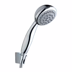 Duplex serie Roby: - Finitura: cromato - 4 funzioni - Diametro: 9 cm - Attacco universale da 1-2 - Anticalcare Duplex, ABS cr ...