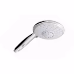IDRO-BRIC SAMBA, Soffione doccia manuale, Cromo, Bianco, Parete, 15 cm