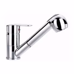 Miscelatore serie Ray monocomando lavello bocca girevole con doccetta estraibile a 2 getti, finitura cromo, leva in metalloMi ...