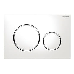 Placca bianca per cassetta Geberit unica - Serie Sigma20
