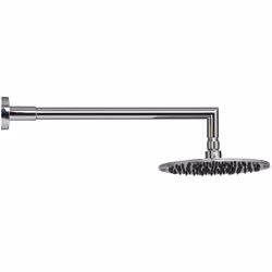 Completo braccio doccia in ottone con soffione piatto tondo 20 cm Completo braccio doccia in ottone con soffione piatto tondo ...