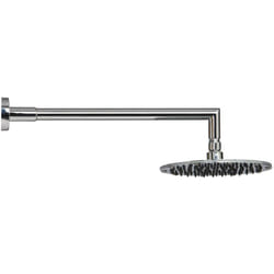 Idro Bric - Completo braccio doccia ottone con soffione piatto tondo