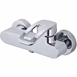 MISCELATORE ESTERNO DOCCIA SERIE VERSYS, CROMATO Il miscelatore è realizzato in ottone Cromato, in grado di resistere al megl ...