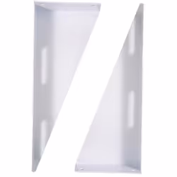 Mensole fisse in acciaio verniciato, per lavabo ergonomico. 35,5 X 14,5 cm, spessore 2,5 mm. Staffe fisse in acciaio vernicia ...