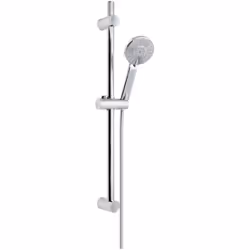 SALISCENDI EOLO 72cm 25mm, DOCCIA 2 GETTI RISPARMIO ACQUA CROMATO Completo saliscendi, lunghezza barra 72 cm, con supporti re ...