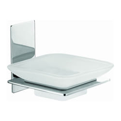 Idro Bric - Porta sapone/bacinella serie flat - fissaggio ad incollo o con viti