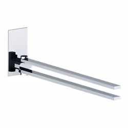 Porta salviette Serie Flat a snodo, cromato, serie semplice e decisa adatta a tutti gli arredamenti bagno. Porta salviette a  ...