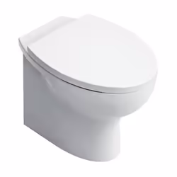 Vaso serie Day By Day, in ceramica, installazione a terra filo muro, scarico multi (a pavimento o a parete) Curva tecnica per ...