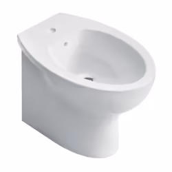 Bidet serie Day By Day in ceramica, monoforo con intallazione a terra filo muro serie NO LOGO Bidet monoforo con installazion ...
