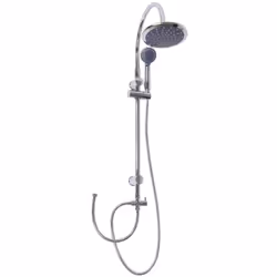 Colonna doccia con soffione diametro 20 cm in ABS e doccetta con 5 diverse funzioni. Possibilità di fissaggio con ad incollo  ...