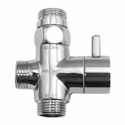 Deviatore universale: A due vie In ottone Con riduttore M/F Leva a disco ceramico Attacchi: 1/2 Deviatore universale a due vi ...
