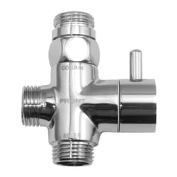 Deviatore universale a due vie in ottone con riduttore m/f