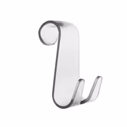 Tipologia : Appendiabiti a doppio gancio per termoarredi Dimensioni ingombro : 64 x 11 x h.85 mm Colore/finitura : Trasparent ...