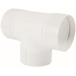 Idro Bric - Raccordo a t circolare 100mm bianco per cappe