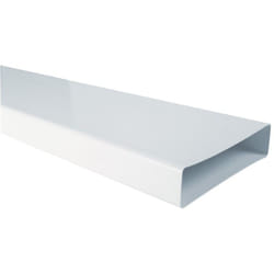Idro Bric - Canale piatto rettangolare 55x110x1000mm bianco per cappe