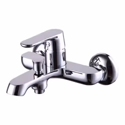 Rubinetto serie Ginevra monocomando vasca, finitura cromata con leva in metallo e cartuccia a dischi ceramici D 35 mm Miscela ...