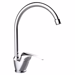 Miscelatore lavello cucina bocca alta cromato Eva Idrobric SCARUB0734CR Miscelatore monocomando lavello bocca alta Eva, finit ...